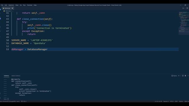 Insert Records To A Database From Google Sheets With Python смотреть онлайн