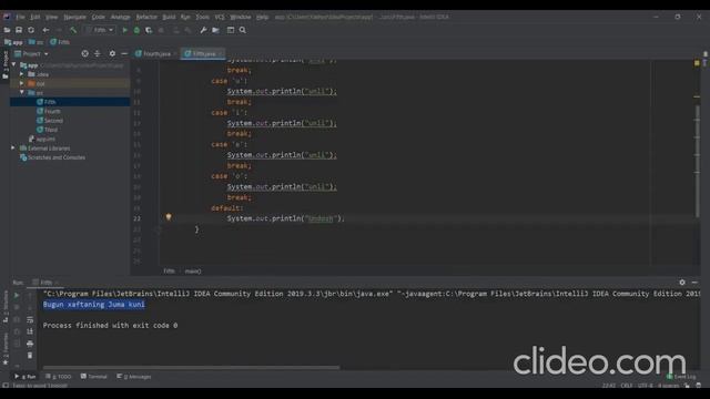 #5 dars | Tanlash operatori (switch statement) | Java dasturlash tili смотреть онлайн