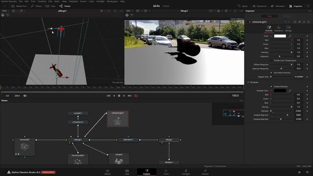 0153 Как добавить 3D модель на видео в Davinci Resolve 18.5 / USD рендер в Давинчи и ловец теней смотреть онлайн
