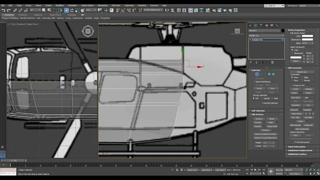 Modeling Helicopter Eurocopter AS350 3ds max tutorial part - 1 смотреть онлайн
