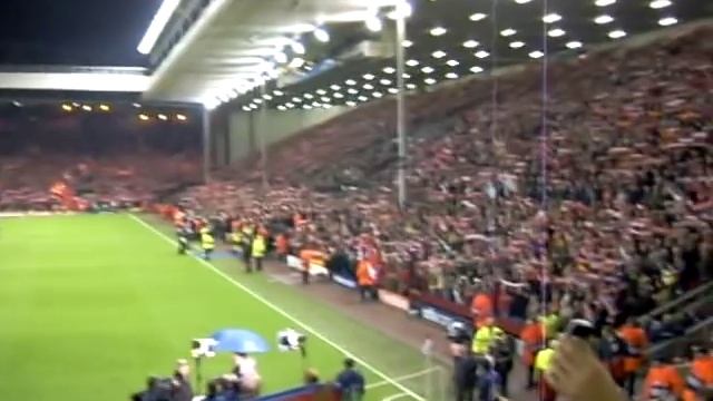 Liverpool - FC Barcelona You'll never walk alone смотреть онлайн