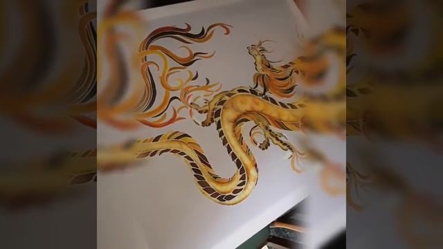 Батик, ручная роспись, картина 