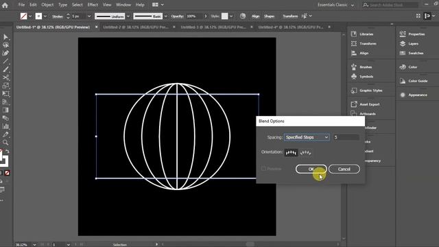 How To Create Wireframe Globe In Illustrator | Adobe Illustrator Tutorial