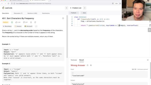 451. Sort Characters By Frequency - Day 3/31 Leetcode December Challenge смотреть онлайн