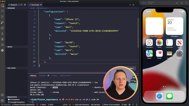 Executar o Flutter em vários dispositivos no VSCode!? смотреть онлайн