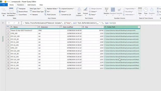 List of filenames from folder and subfolders into Excel смотреть онлайн