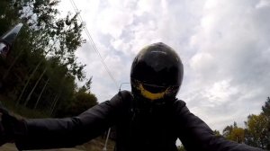 Прохват по трассе на HONDA CB 400 SF