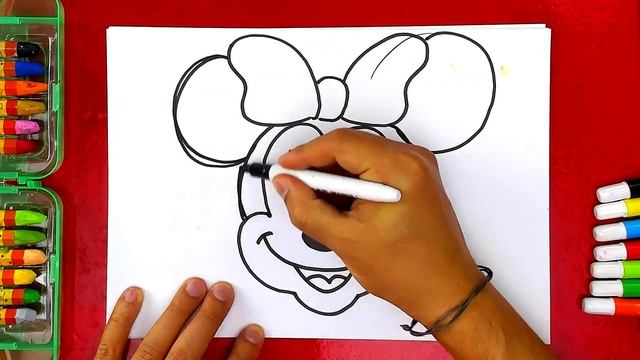 Как нарисовать Мини Маус. смотреть онлайн