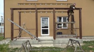 Веранда к дому своими руками. Часть 2: сборка каркаса.