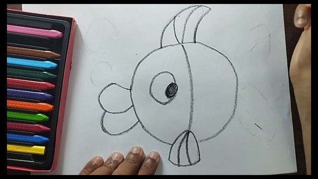 How to Draw a Fish || Fish Drawing With Colour || Little Sketcher смотреть онлайн
