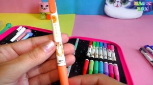 Собираем и заполняем пенал в школу Канцелярия с котиками для бэк ту скул 2020