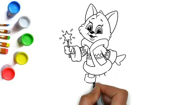 Winter Fairy Tale, We Draw A Beautiful Winter-themed Chanterelle For Children, Ideas For Drawing