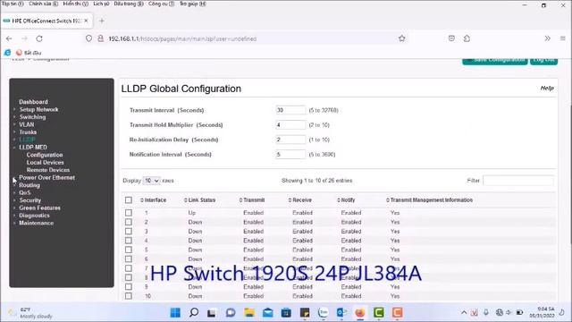 HP Switch 1920S 24P JL384A смотреть онлайн