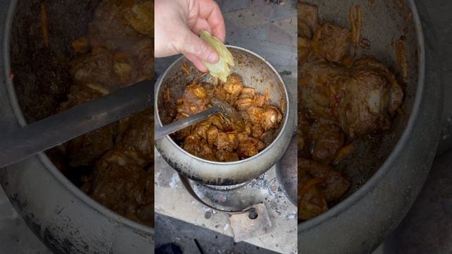 Типо лагман по Одесски на костре умяли целый казан за 1 день#kop4usam #cooking #лагманнакостре