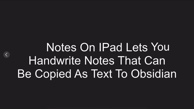 Obsidian With Notes on IPad смотреть онлайн