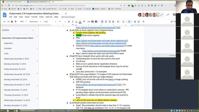 Kubernetes SIG Storage - CSI Implementation Workgroup 20181205 смотреть онлайн