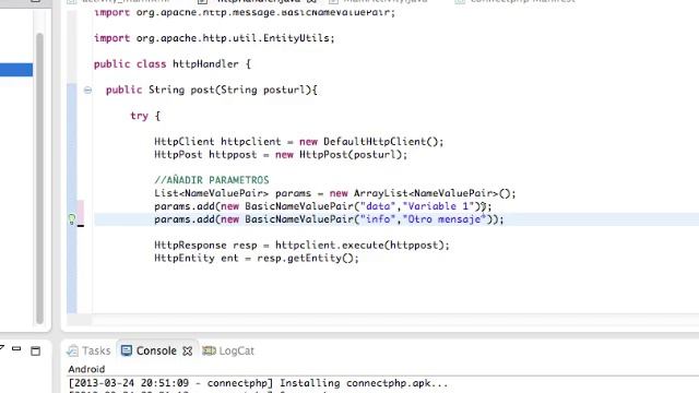 Enviar parametros con peticion httpPost desde Android (conectar android con servidor web pt3) смотреть онлайн