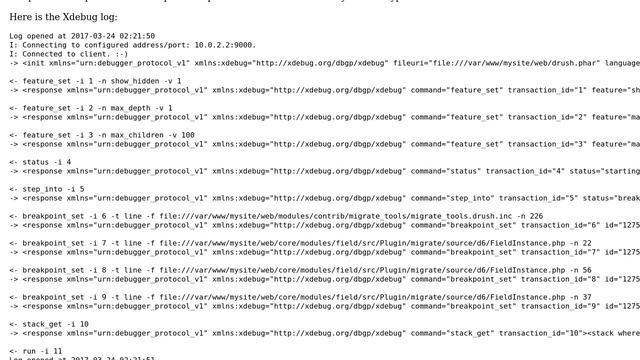 Drupal: Can't get drush script to stop at breakpoint with Xdebug/Phpstorm смотреть онлайн