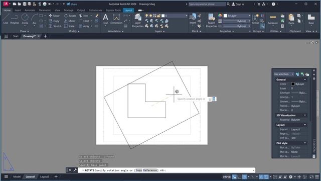 AutoCAD How To Rotate Viewport смотреть онлайн