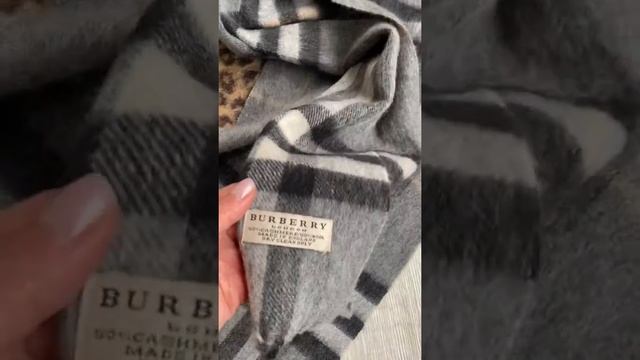Шерстяной шарф Burberry . Огляд .tetyanassss смотреть онлайн