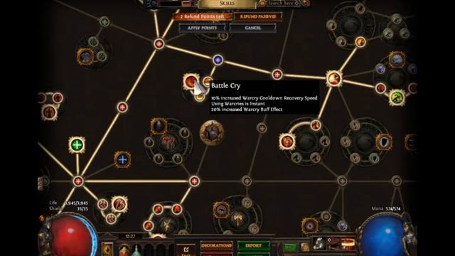 [Path of Exile][Outdated] Battle Cry Node, Instant Warcry. смотреть онлайн