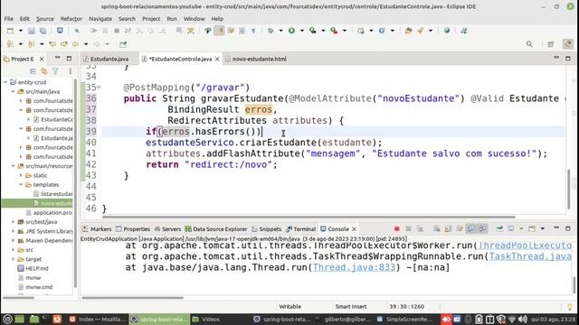 Spring Boot: validando dados de uma entidade usando Java Bean Validation смотреть онлайн