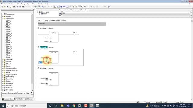 10-Comparison commands Equal, less than, greater than Programming in S7-300 Siemens Simatic Manager смотреть онлайн