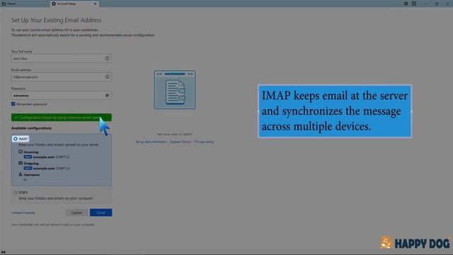 How to Setup a cPanel Email account with Mozilla Thunderbird Happy Dog Web Hosting смотреть онлайн