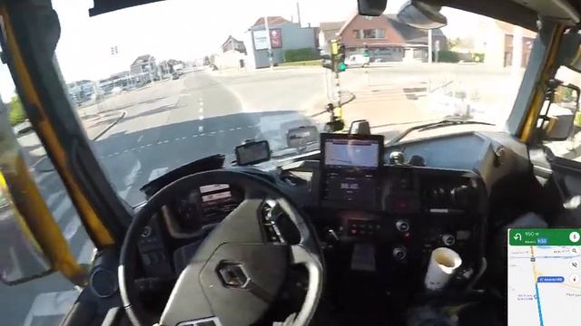 Renault Truck T HIGH 480 12777 CC POV Driving Belgium - Narrow Roads #trucking #renaulttrucks