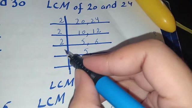 LCM of 20 and 24 смотреть онлайн