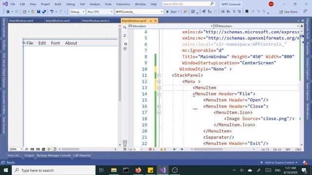 WPF Controls | 17- Menu | HD | Menu In WPF смотреть онлайн
