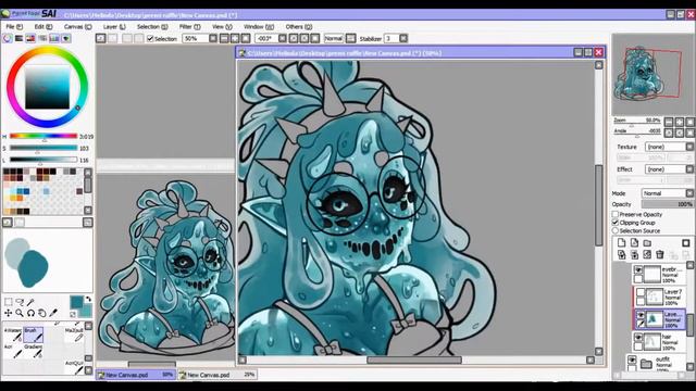 Speedpaint - slime girl [OC | Raffle Prize] смотреть онлайн