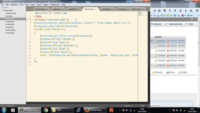 PHP y MYSQL - Foro03 Listado de temas смотреть онлайн
