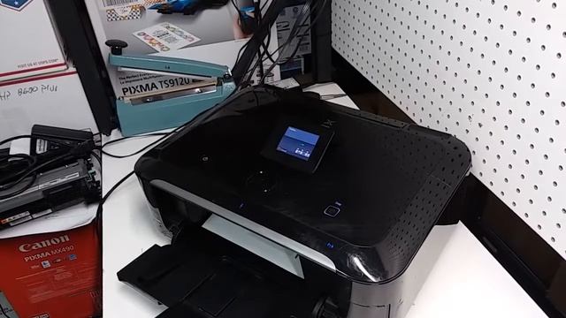 How to print nozzle check color test on Canon Pixma MG6220 printer смотреть онлайн