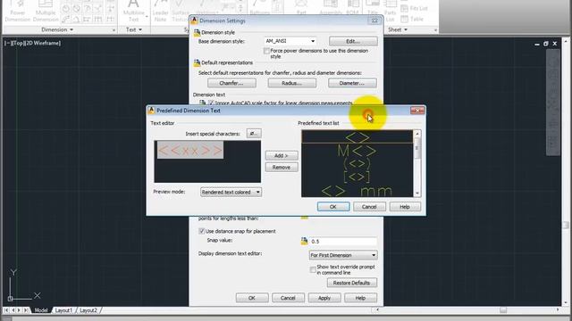 Configuring The Power Dimensioning Settings