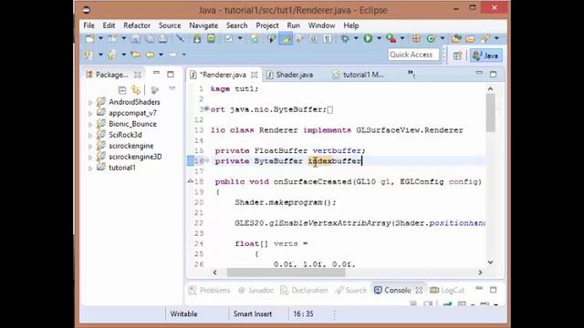 Android OpenGL ES: Tutorial 2 - Index Buffering смотреть онлайн