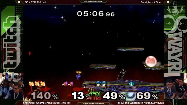APEX 2014 SSBM P1W2 G$ + CTRL Alukard VS Excel Zero + Gheb смотреть онлайн