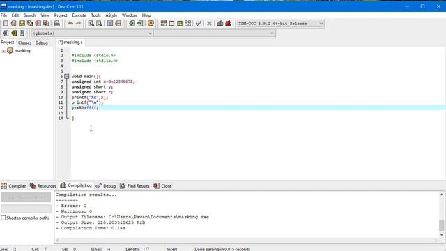 C Bitwise operator Masking How to split 32 bit integer value to two 16 bit integer variable смотреть онлайн