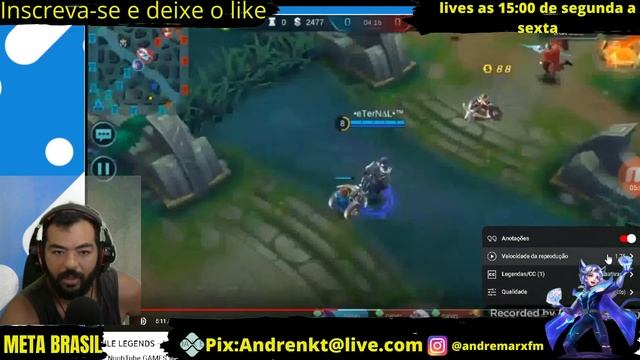 Primeiro Video @gcone87 NoobToob Games React Mobile Legends Meta Brasil Reagindo REACT смотреть онлайн