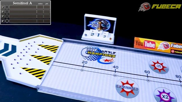 MARBLE RACE: Friendly #24 - PINBALL By Fubeca's Marble Runs
