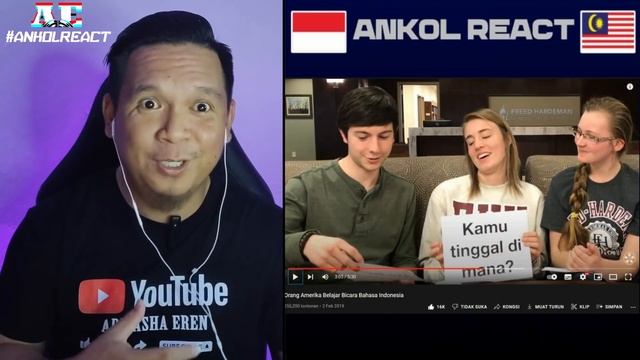 WAH!!! ORG AMERIKA PUN INGIN BELAJAR BAHASA INDONESIA MENGAPA? | ??REACT смотреть онлайн