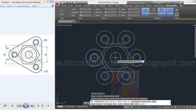 AutoCAD Básico - Solución Ejercicio Propuesto 12 смотреть онлайн