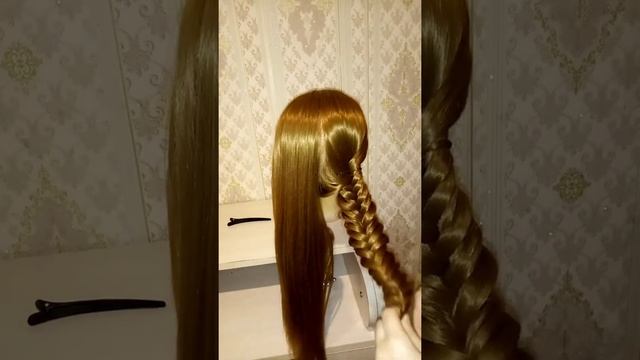 ?Легкий пучок с косами?Шикарная прическа за 5 минут??Прическа в школу, на выпускной? Свадебный пучо смотреть онлайн