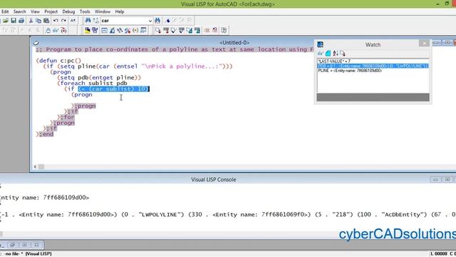 Foreach in AutoLISP Programming смотреть онлайн