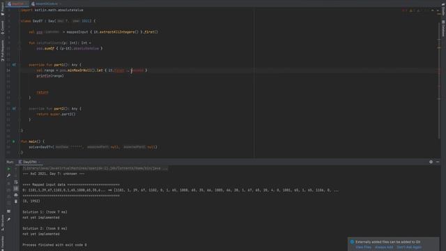 Solving Advent of Code 2021 Day 7 in Kotlin смотреть онлайн