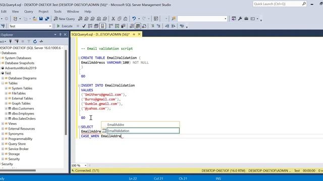 Use SQL to Create an Email Validator- Real World Data Project смотреть онлайн