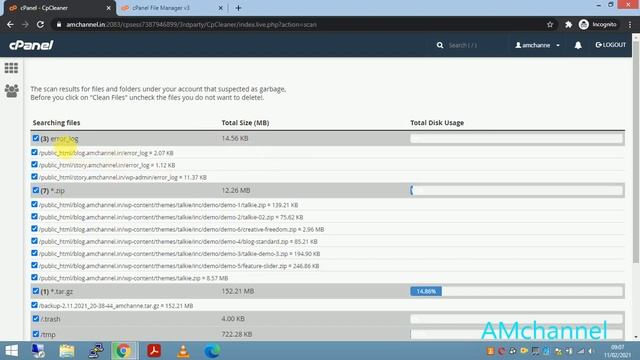 How to remove unwanted data from cpanel account | remove unused dumps and logs from cpanel account смотреть онлайн
