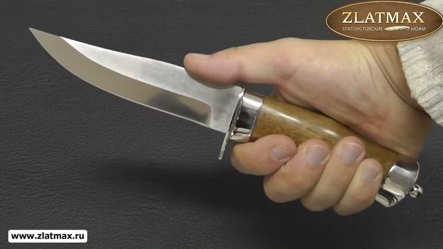 Нож Гвардейский (ЭИ-107, Орех, дюраль) - Златоустовские ножи (zlatmax.ru) смотреть онлайн
