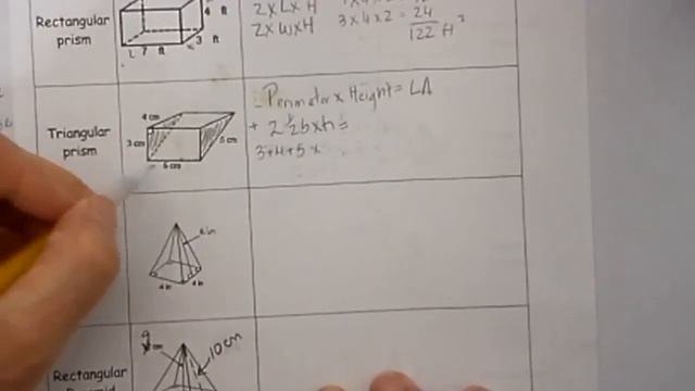 Surface Area of Prisms and a Square Pyramid-Middle School Math смотреть онлайн