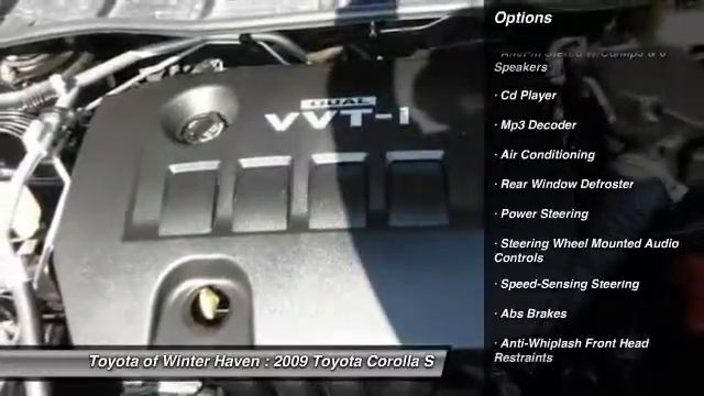 2009 Toyota Corolla S Winter Haven FL 33881 смотреть онлайн
